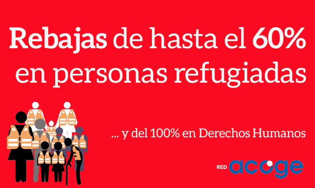 Rebajas de hasta el 60% en personas refugiadas